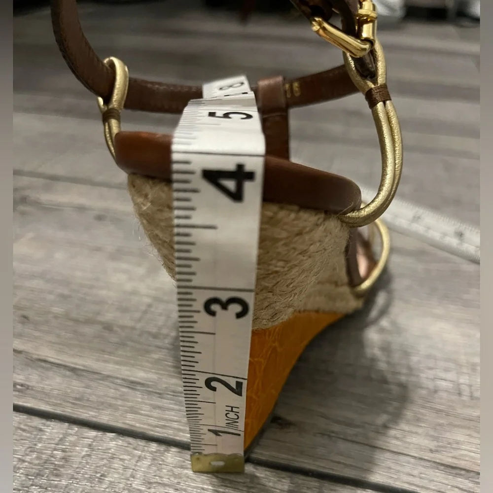 Vintage Louis Vuitton Wedge Sandals size 35.5 - Picture 8 of 9